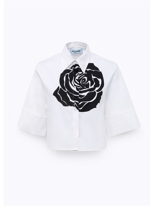 shirt woman black white BLUGIRL BLUMARINE | RA5044T2993/M9238